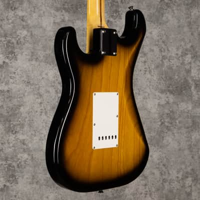 Tokai TST 50 Goldstar Two Tone Sunburst 50's Strat.  With Tokai Tweed hard case image 10