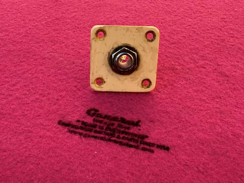 General Vintage Tone Vintage Original Specs 1954 - 1956 output Jack plate for Les Paul®️ CAB “ Cellulose Acetate “ Cream image 1