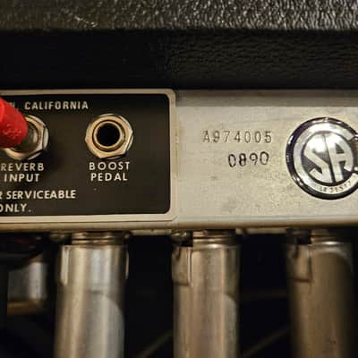Fender Deluxe Reverb 2-Channel 22-Watt 1x12" Guitar Combo 1978-1979 - Silverface image 9