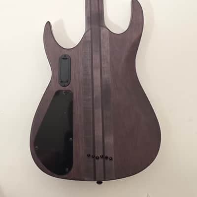 Agile 6 String 30" Scale Baritone Electric Guitar Septor Pro 630 EB EMG Charcoal image 2