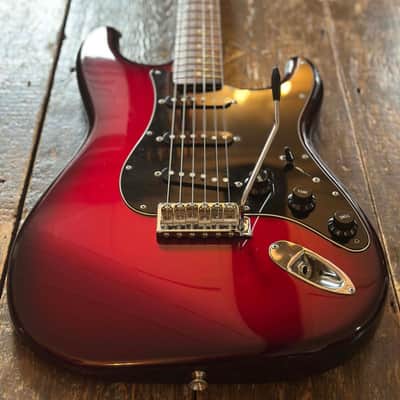 Fender Japan Rare ST65-TX Stratocaster 1965 Reissue Gunmetal Red w/ Matching Headstock, USA Pickups & Hardcase 2007 MIJ image 2