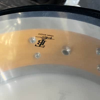 Terry Bozzio's DW 5x14" Collector's Edge Snare Drum, 1998 Autographed - Transparent Black Satin image 20