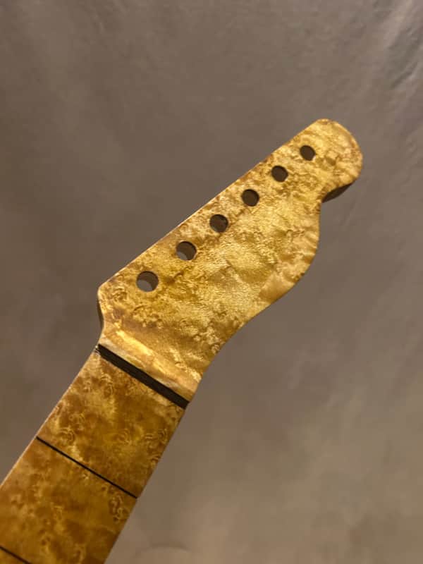 Mastergrade Birdseye Maple Tele Neck 1 Fits Fender & Warmoth image 1