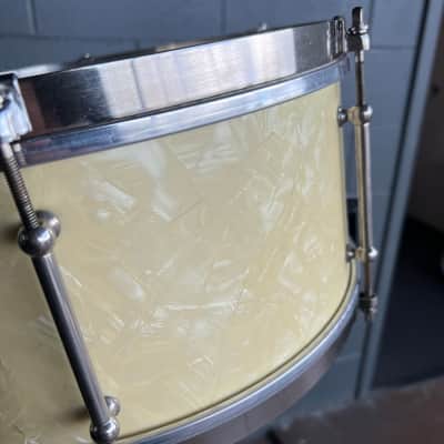 Vintage Ludwig & Ludwig 6.5x14" Snare Drum in White Marine Pearl image 5