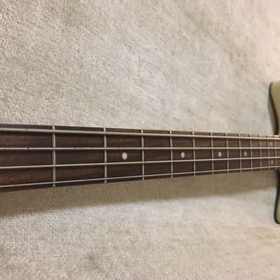 Danelectro Left Hand Lefty DC-2 Bass 1999 Korea Silver Sparkle image 4