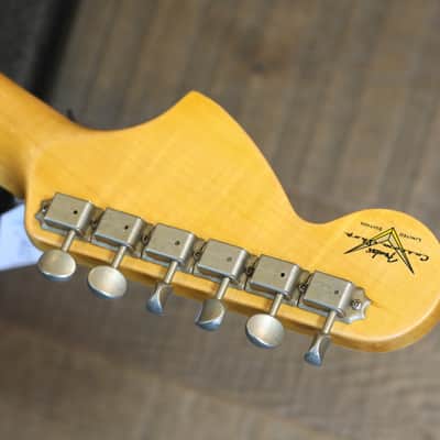 Minty! 2018 Fender Custom Shop Limited Edition Big Head Stratocaster Electric Guitar Aged Candy Apple Red + COA OHSC image 22