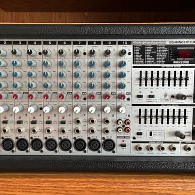 Behringer Europower PMX2000 2x250-Watt Stereo Powered Mixer with Multi-Effects Processor 2000s - Silver image 1