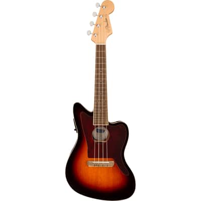 Fender Fullerton Jazzmaster Uke 3-Color Sunburst - Concert Ukulele image 1