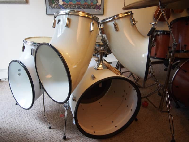 North 4 Piece Set 1969 Fiberglass.  MINT. Collectible. Awesome Sound. Head sizes 22, 14, 12, 10"HUGE image 1