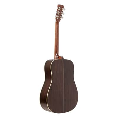 Crafter ES-ROSE DE NAT ES Series Dreadnought Solid Sitka Spruce Top Mahogany Neck 6-String Acoustic-Electric Guitar w/Gig Bag image 2