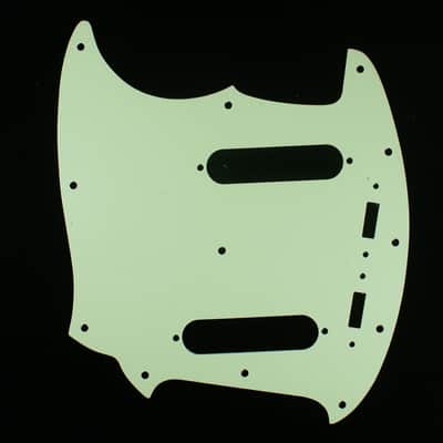 Replacment Pickguard For Mustang Classic Series style ,3Ply Vintage Green image 3