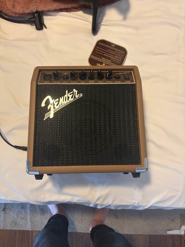 Fender Acoustasonic 15 2-Channel 15-Watt 1x6" Acoustic Guitar Amp 2013 - Present - Brown image 1