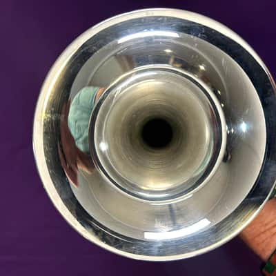 RARE Getzen Eterna Silver Plated Eb Cornet image 11