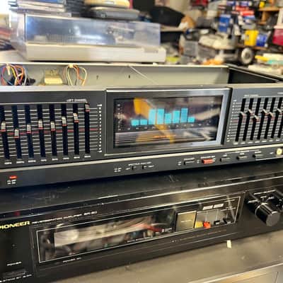 SANSUI SE-800 10 Band Stereo Graphic Equalizer spectrum analyzer Vintage tested image 11
