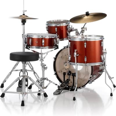 Pearl Roadshow Drum Set 4-Piece Complete Kit with Cymbals and Stands (RS584C/C749) - Burnt Orange Sparkle image 4