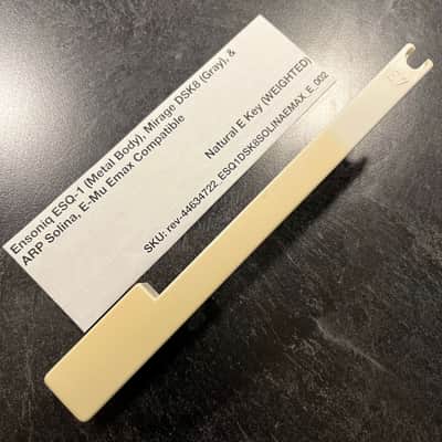 Ensoniq Replacement Weighted E Key (Ensoniq Keybeds) for Ensoniq ESQ-1 (metal) & Mirage DSK8 (gray), E-Mu Emax I Keyboard, ARP Solina (B417)