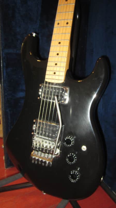 Vintage 1980's Kramer Pacer Imperial Black w/ Original Case image 1