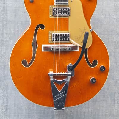 Gretsch G6120T-BSSMK Brian Setzer Signature Nashville Hollow Body '59 "Smoke" with Bigsby Smoke Orange image 1