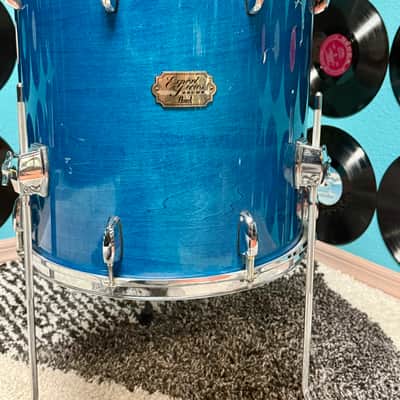 Pearl Export Select 16x16 Floor Tom — Teal Mist — Late 1990s image 9