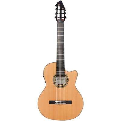 Kremona Fiesta CW-7 Classical Electric Guitar Regular Gloss Natural image 3