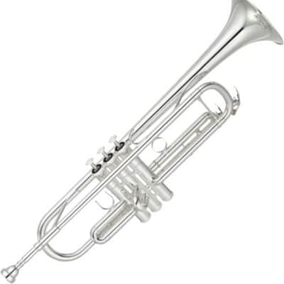 Yamaha YTR-4335GSII Intermediate Bb Trumpet - Silver Plated & Gold Brass Bell image 2