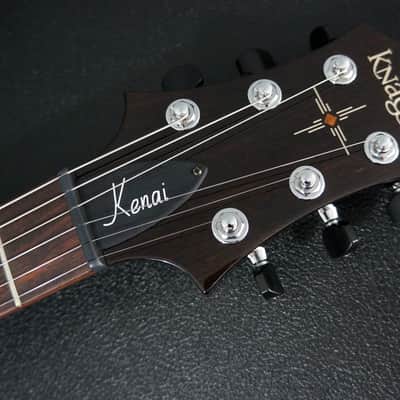 Knaggs Guitars Kenai Trem P2 in Fire Burst with T1 Flame Maple Top & Lollar P90s image 11