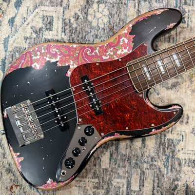 Dhatarattha DEB5 Jazz Bass 5 string - PAISLEY RELIC image 3