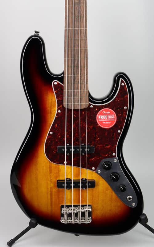 Squier Classic Vibe '60s Jazz Bass  Fretless 3-Color Sunburst image 1