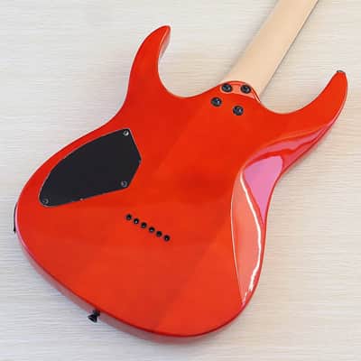 Flamed Maple Top Custom HH Electric Guitar, Okoume Body, Maple Neck, 24 Frets image 6