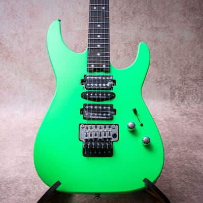 JACKSON USA Custom Shop Dinky HSH Floyd "Neon Green + Ebony" (2026) image 4