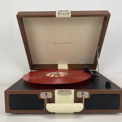 Classic Phono (Lenco) - TT-33 Brown - Portable Phono Suitcase - Speakers Built-In image 5