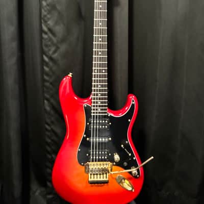 Fender MIJ (Made In Japan) STR-80 HSH EX-TREM E-Series Fujigen 1984-1987 - Cherry Sun Burst image 4