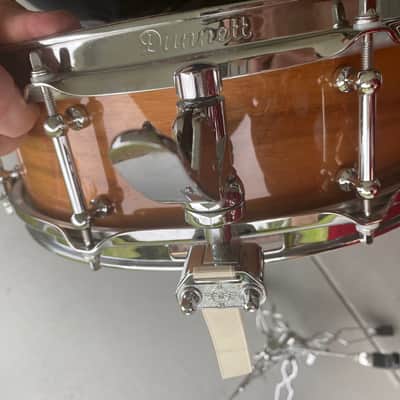 Dunnett/Stanton Moore Spirit of New Orleans snare drum Acacia 14 X 4.5 Unique hardware/adjustable Air vent and Throw-Off image 2
