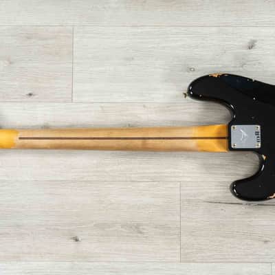 Fender Custom Shop '58 Precision Bass Heavy Relic, Maple Fretboard, Aged Black image 7