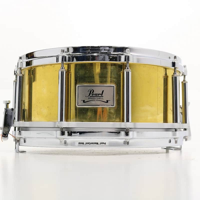 Pearl B-9114D / FB-1465 Free-Floating Brass 14x6.5" Snare Drum (2nd Gen) 1992 - 2004 image 5