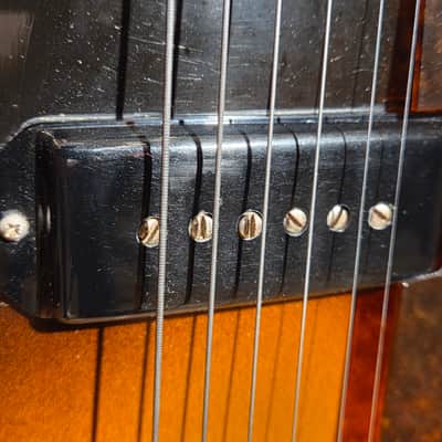 Original Vintage 1951 Gibson ES-125 Sunburst w/ Period 2 Tone Hard Case image 12