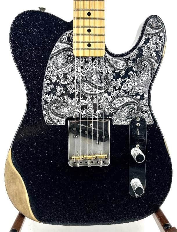 Fender Brad Paisley Road Worn Esquire Black Sparkle W/ Bag Serial#: MX22023253
