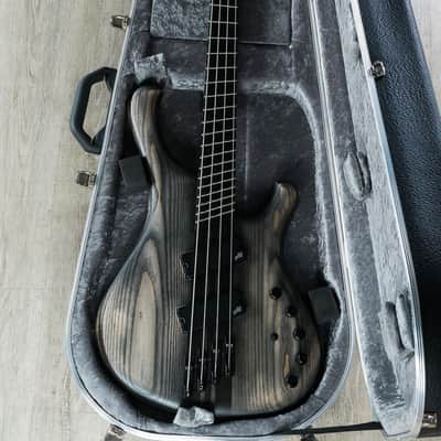 Mayones Viking VF 4 Multi-Scale 4-String Bass, Antique Black Matte, Ebony image 8