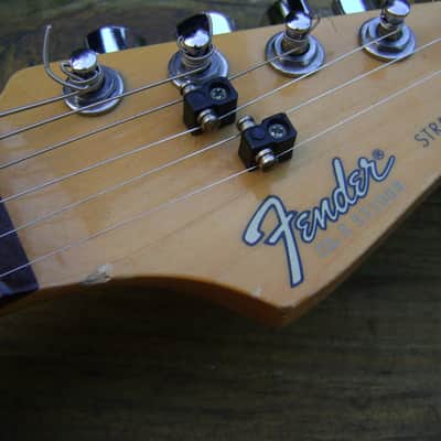 Fender Stratocaster E Serial 1985 White Japan Great Player All Stock image 8