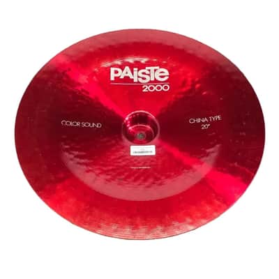 Used Paiste 2000 Color Sound Red China Cymbal 20" - Good image 3