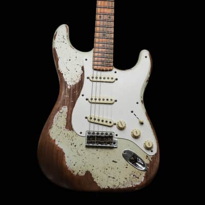 FENDER USA Custom Shop 56 Reissue Stratocaster LTD Super Heavy Relic " Ivory White + Maple" (2023) image 3