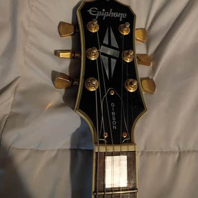 Epiphone Les Paul Custom 1989 Ebony Gold HH MIK Rare image 6