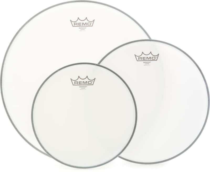 Remo Emperor Coated 3-piece Tom Pack - 10/12/16 inch image 1