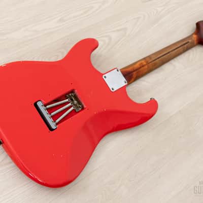 1959 Fender Stratocaster Vintage Guitar Pre-CBS, Matador Red Lacquer (Riggio) w/ Tweed Case image 14