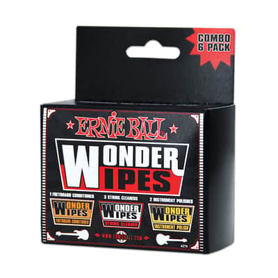 Ernie Ball Wonder Wipes Combo Pack, 6 pack, P04279 image 3