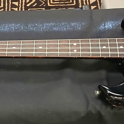 Electra Phoenix 4 string bass 1980's - Gloss black image 10