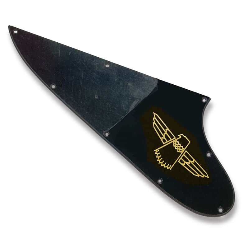 Single Ply Black Gloss Pickguard for Epiphone Thunderbird Bass OPTION 1 + Decal Made In USA image 1