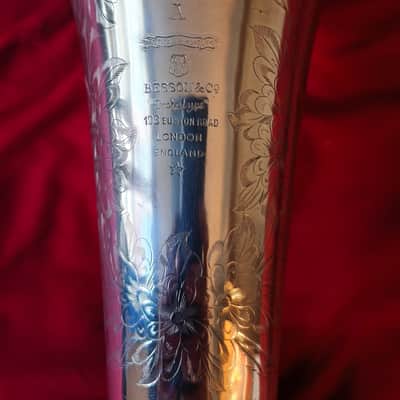 Besson Prototype Class A Euphonium / Saxhorn Early 20th century - Silver image 2