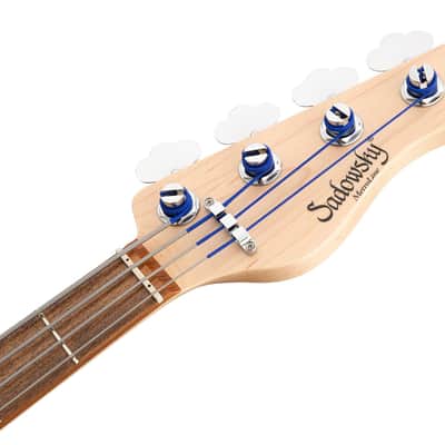 Sadowsky MetroLine 22-Fret Will Lee Bass, Red Alder Body, 4 String, Bora Blueburst Transparent Satin image 10