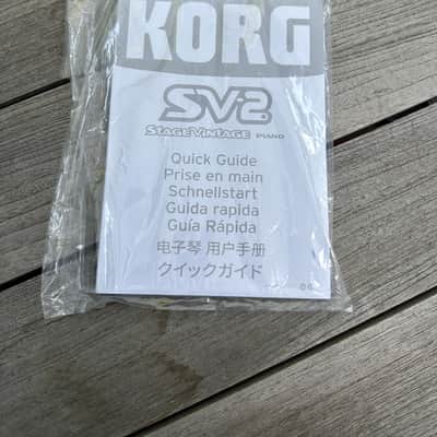 KORG SV2 2018 - PAPER MANUAL